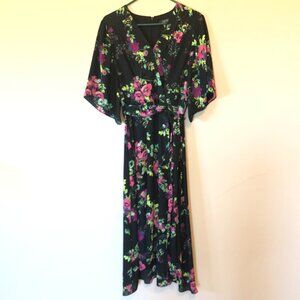 T Tahari ASL Floral Wrap Dress